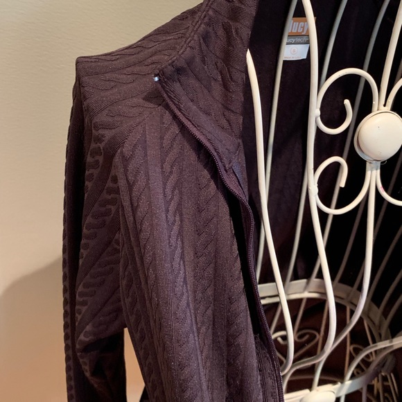 LUCY Tech Brown Athletic Jacket - Full Zip - Picture 5 of 7